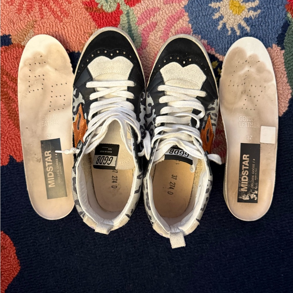 Golden Goose Midstar Leopard Print Sneakers - Picture 10 of 10